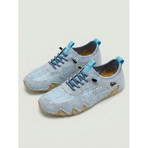 Braune Damen-Sneaker aus Mesh zum Hineinschlüpfen – bequeme, atmungsaktive Schuhe für Alltag, Spaziergänge und Wanderungen reisen Image