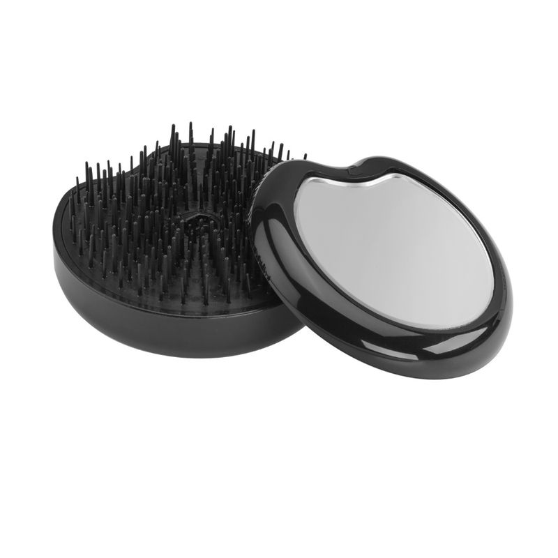 Janeke Pomme Brush spazzola nera con specchio 1 pz Spazzola