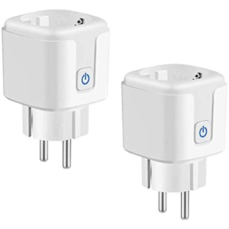 Spina Intelligente Wifi Da 16 A, Spina Intelligente Alexa Con Telecomando E Controllo Vocale, Presa Intelligente Con Misurazione Del Consumo Energetico