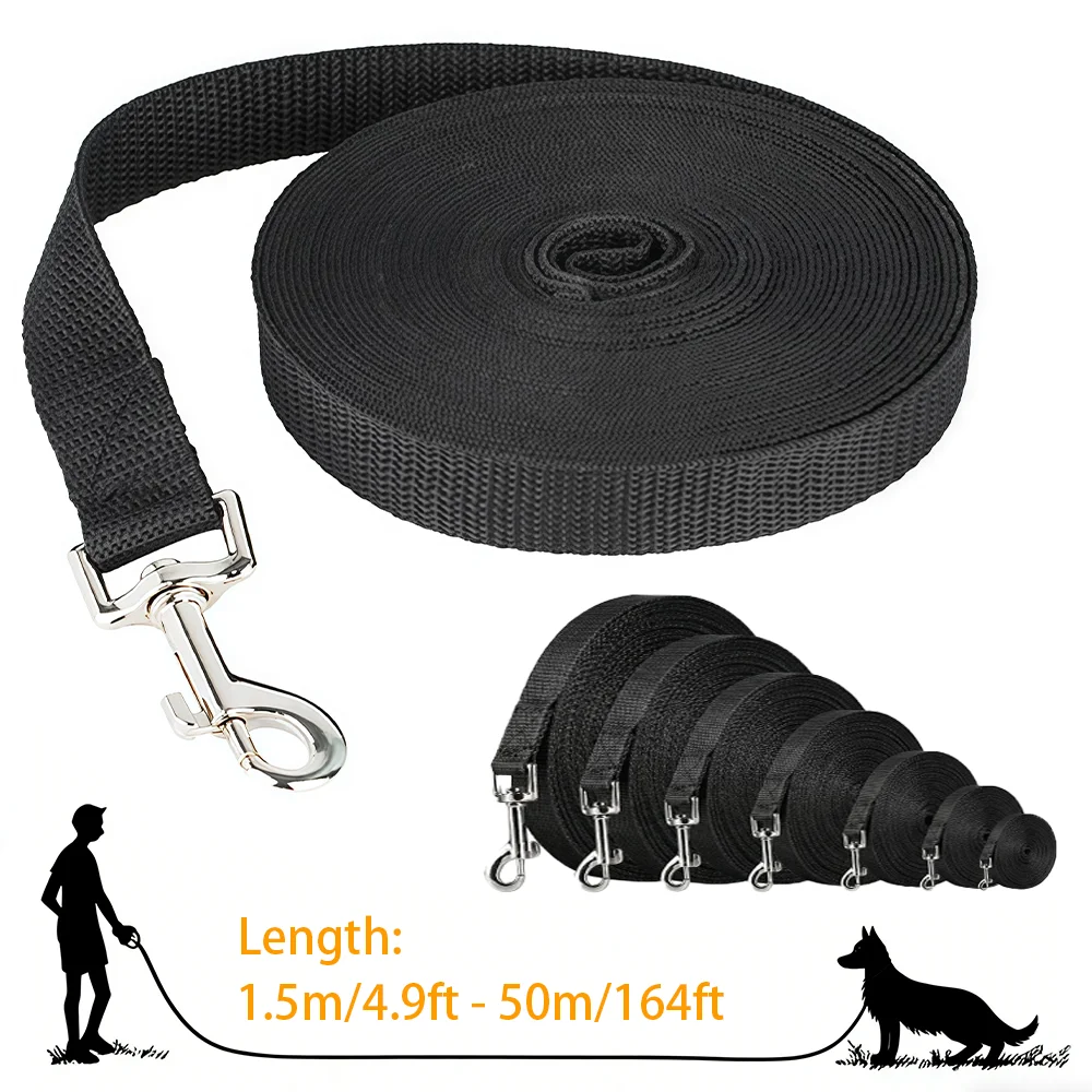 Lange Haustierleine, starkes Nylon-Hundeleinenband für kleine und große Hunde, Katzen, Outdoor-Training, Welpenleine, Zubehör für den Deutschen Schäferhund Image