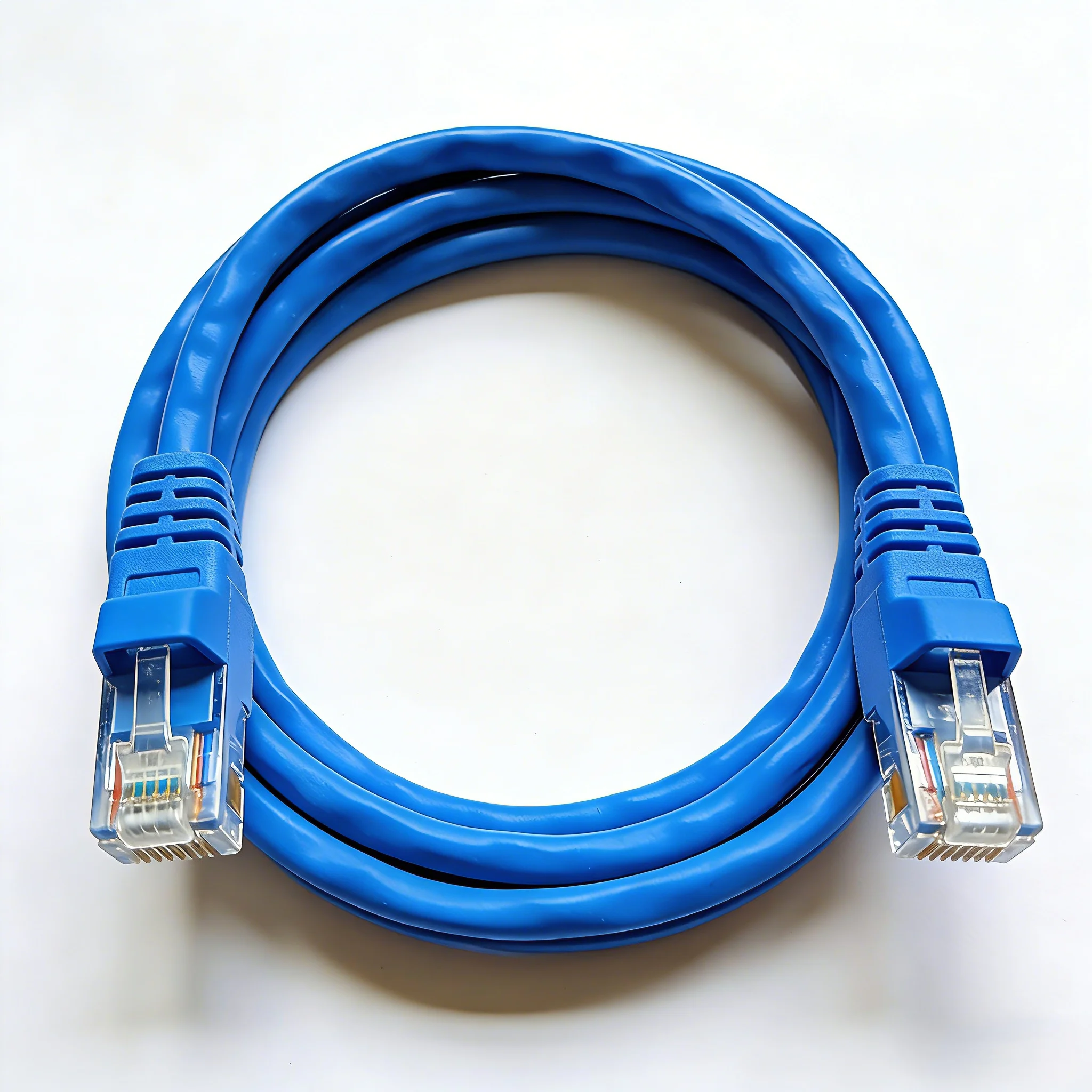 Ethernet-Kabel UTP Cat5e Patchkabel mit RJ45-Stecker Blau 1M 1,5M 2M 3M 5M Geeignet für Computer-Router Image
