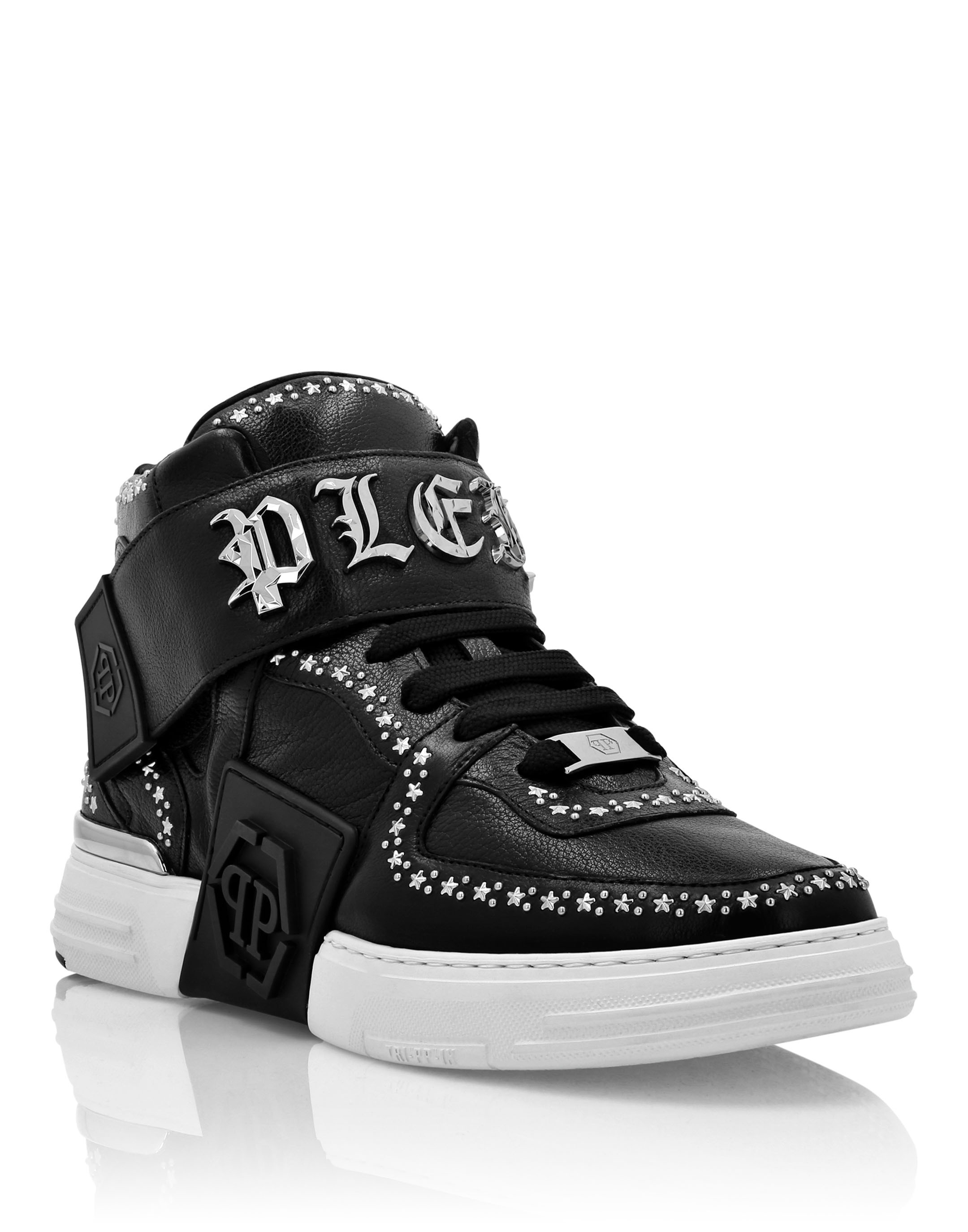 Leder Sneaker Gothic Plein