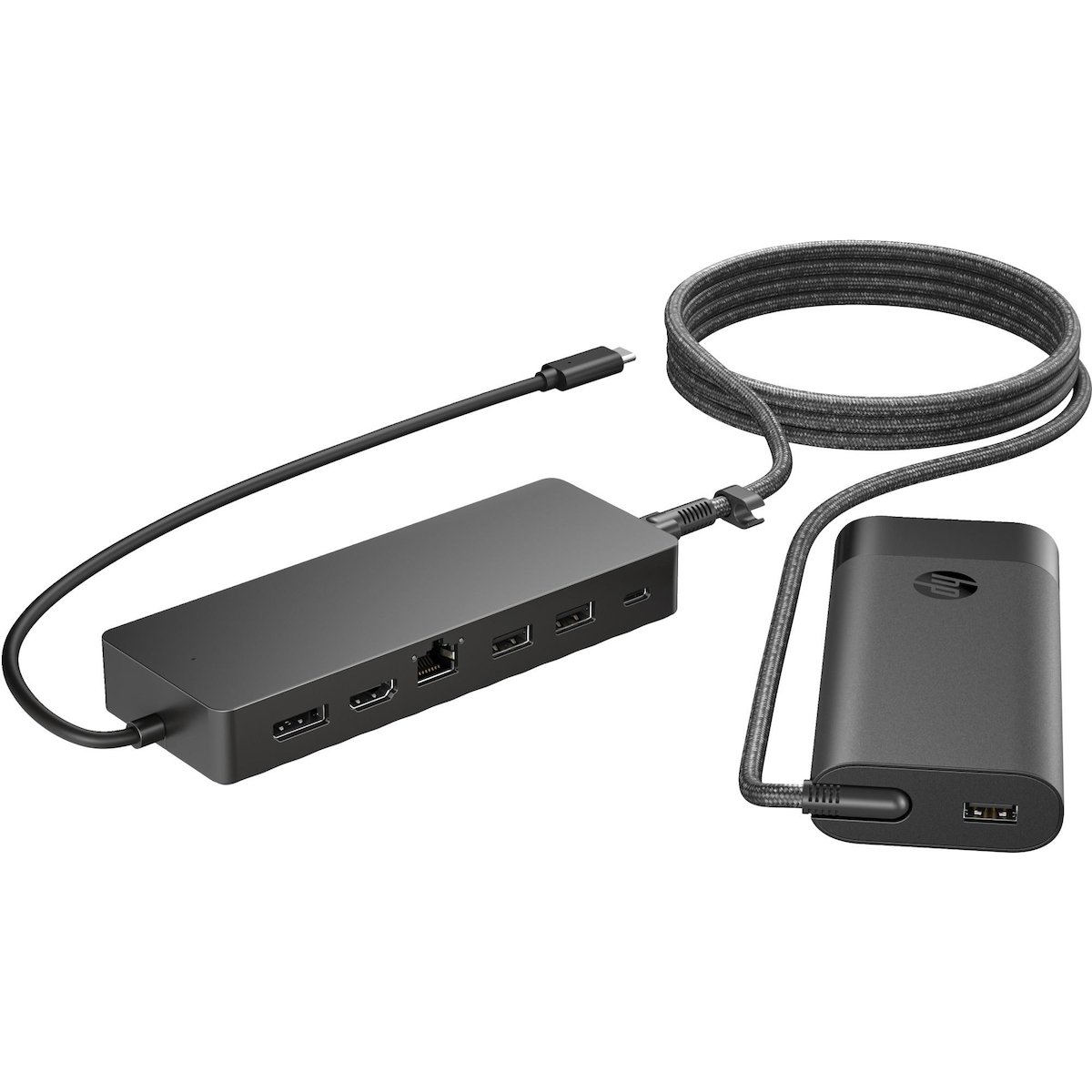 HP USB-C Hub & Charger Combo - Slim Design, PXE Boot & LAN Image