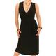 Blue Banana Women's Sleeveless Wrap Dress Black Size 10