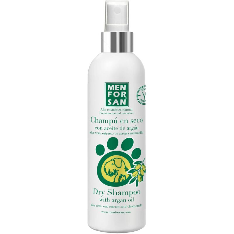 Shampoo A Secco All'olio Di Argan Per Cani 250 Ml - Menforsan