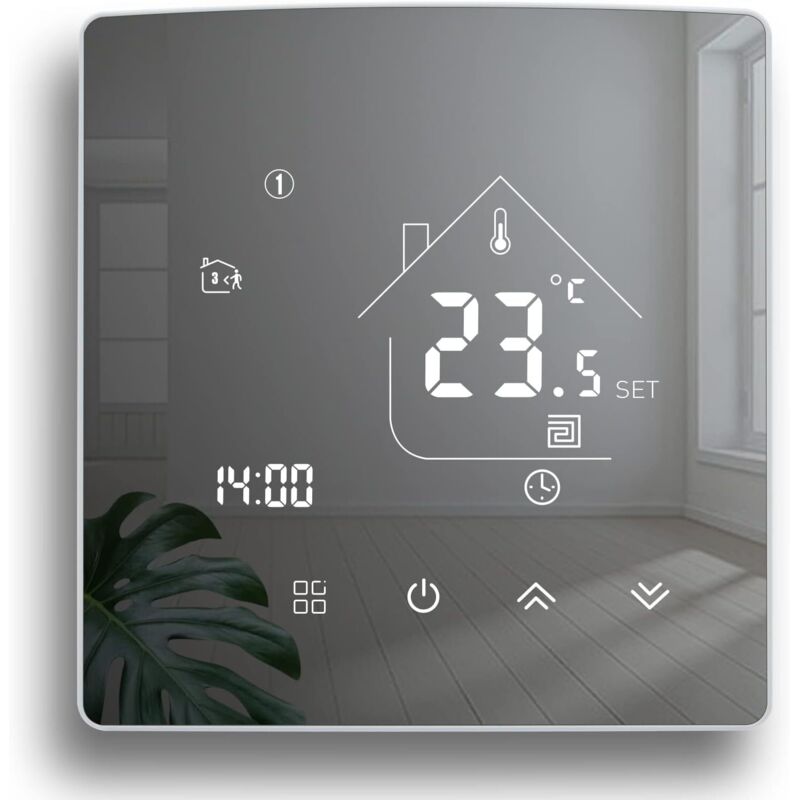 Termostato A Specchio Termostato Per Riscaldamento Termostato Ambiente Programmabile Termostato Digitale Da Parete Per Riscaldamento Acqua Riscaldamento A Pavimento 3a