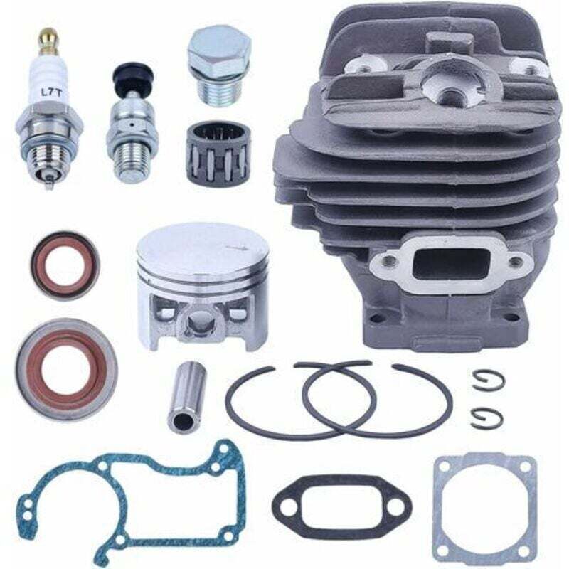Pistone E Cilindro Per Motosega Stihl 026 Ms260 – 44,7 Mm – Rivestimento Nikasil – Kit Da 16 Pezzi Con Guarnizioni E Candela -crezuo