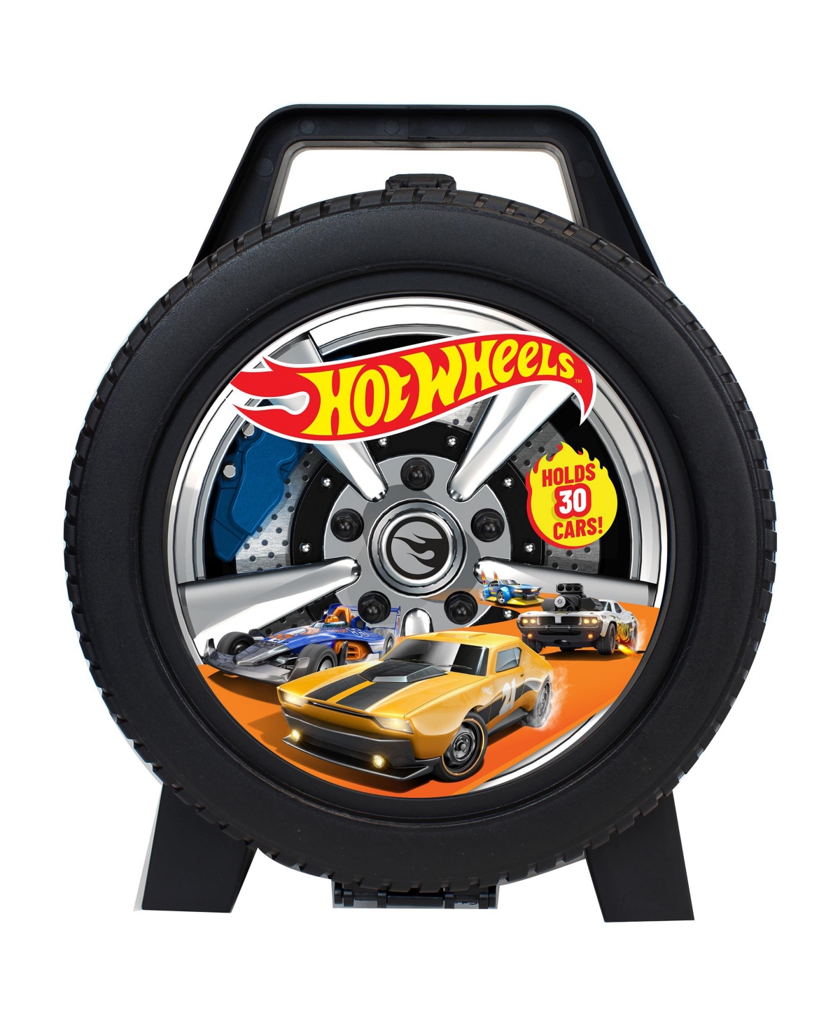 Mattel Hot Wheels 30 Car Carrying Case For Toy Vehicles - Black