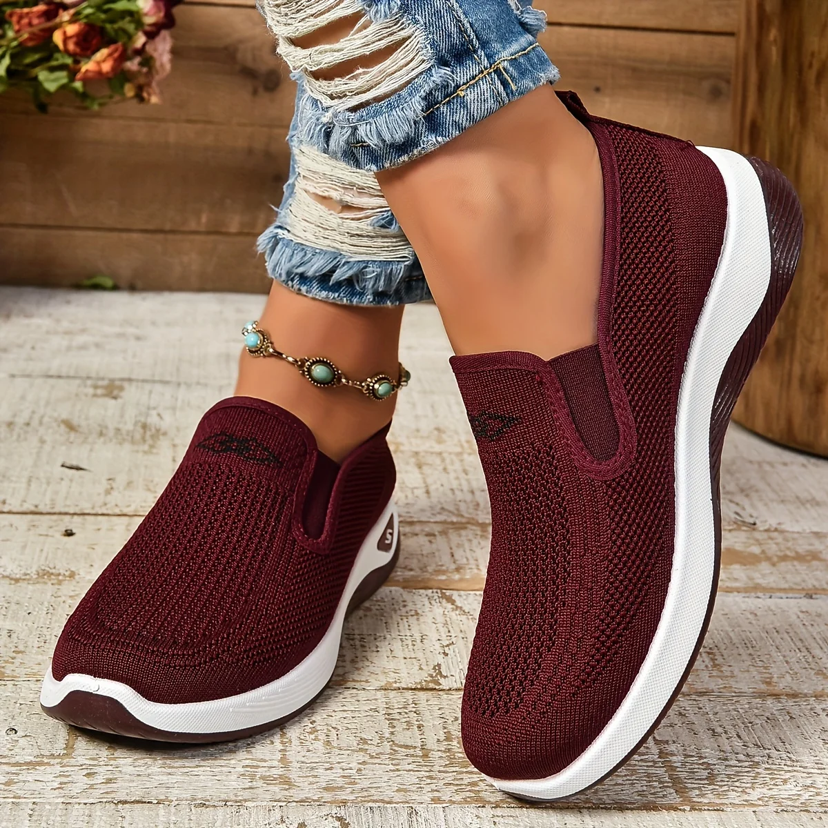 Frauen Casual Sport Schuhe Atmungsaktive Leichte Turnschuhe Anti-slip Wohnungen Laufen Outdoor Wanderschuhe Weibliche Vulkanisierte Schuhe