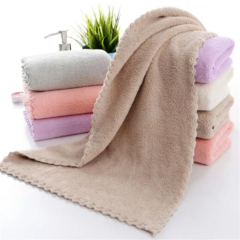 3PCS Mikrofaser Korallen Samt Gesicht Handtuch Saugfähigen Reinigung Handtuch Weiche Bequeme Atmungsaktive Dusche Haar Gesicht Trocknen Handtuch Image