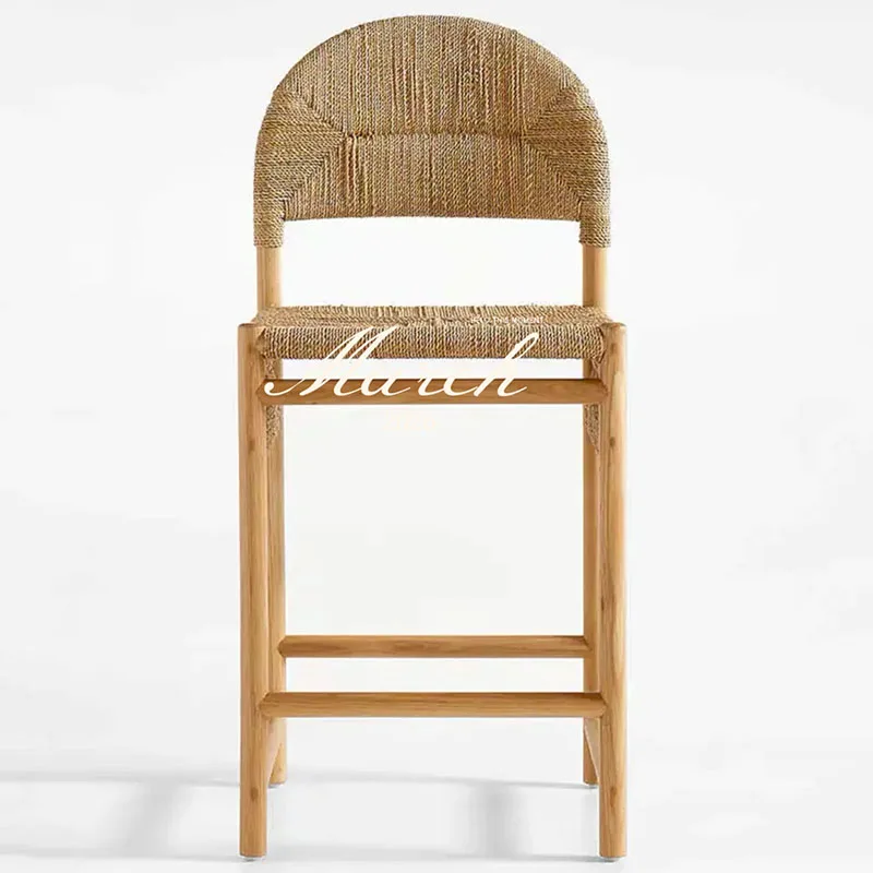 Moderne Barstühle aus Holz, lang, mit Rückenlehne, für Restaurant, Designer, Küche, Restaurant, Barhocker, Wohnzimmer, Cadeira, trendige Möbel