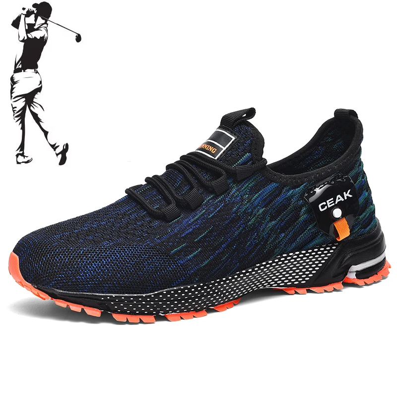 Herren-Golfschuhe, lässige Outdoor-Wanderschuhe, atmungsaktive, leichte Golf-Sportschuhe aus Mesh für Herren, Größen 39–48