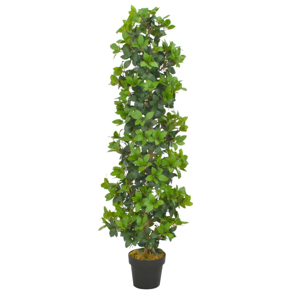 vidaXL Künstliche Pflanze Lorbeerbaum mit Topf Grün 150 cm Image