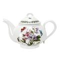 Portmeirion 60750 Botanic Garden - 2pt Teapot (Romantic Shape), White