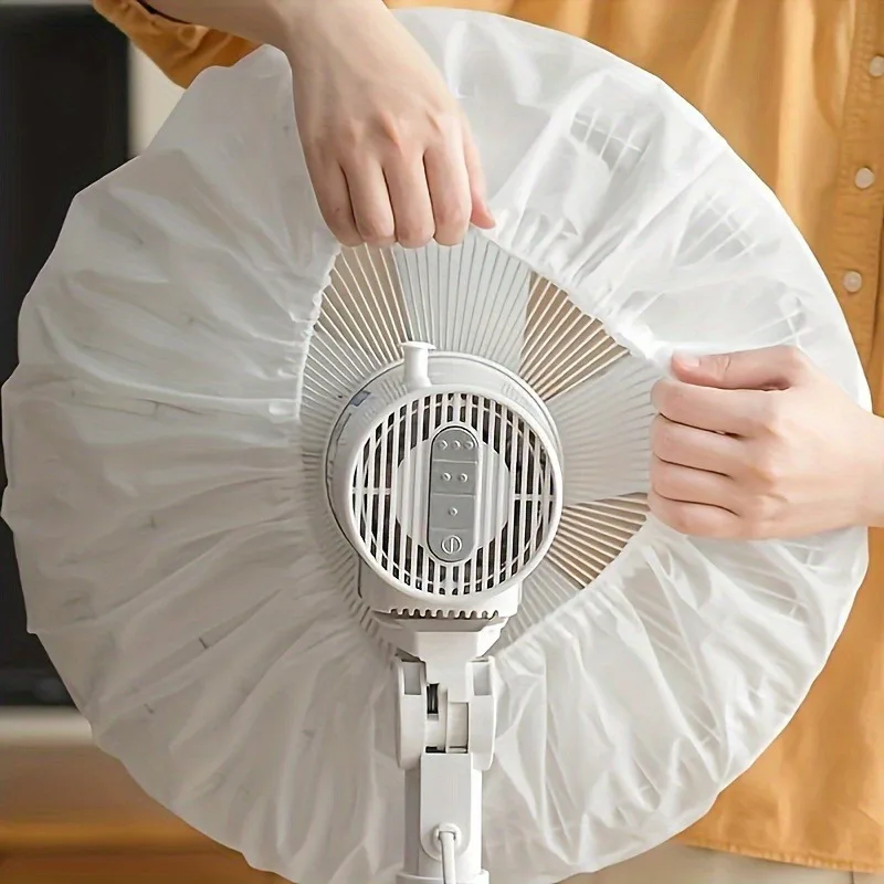 2 Stück Bodenstehende elektrische Ventilator-Staubschutzhülle, Schutz und Aufbewahrung für elektrische Heizungsventilatoren, All-in-One-Wandhalterung Image