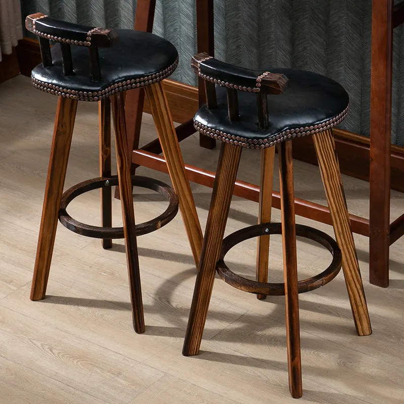 Barhocker aus Holz für die Küche, Akzentmöbel für das Büro, nordischer Stil, Designer-Barstühle, minimalistisch, modern, entspannend, Banqueta, trendige Möbel