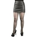 Tout Ensemble Extra Short Black Lambskin Real Leather Micro Mini Skirt (Length 12in), UK8, Waist 26in