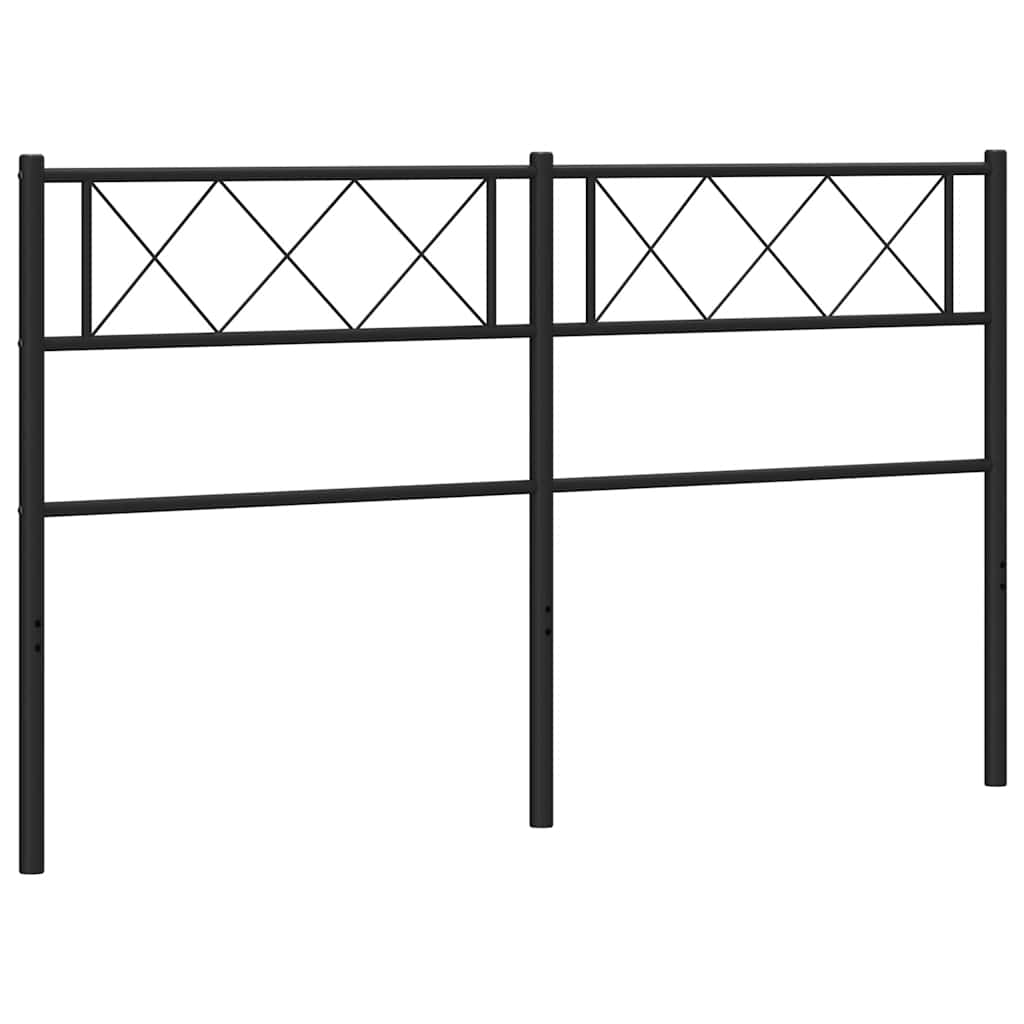 vidaXL Ersatz-Kopfteil Metall Schwarz 135 cm Image