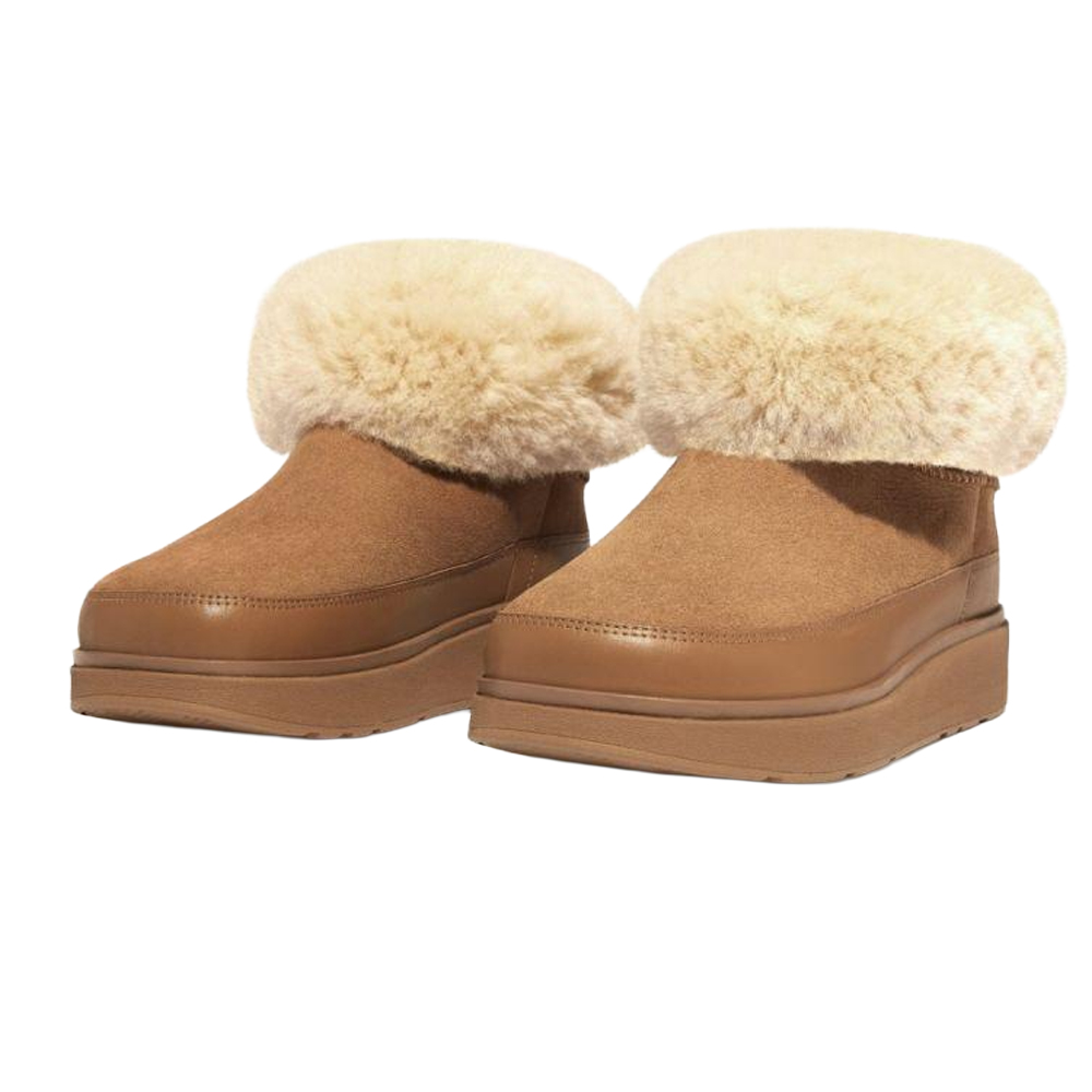 Fit Flop - "Gen-FF Mini" Schneestiefel für Damen, Lammfell (Braun)