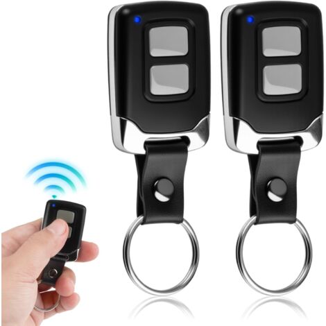 Telecomando Per Porta Da Garage A 2 Pezzi Da 433 Mhz, Apriporta Da Garage A 2 Canali, Trasmettitore Universale Per Telecomando Di Cancelli E Barriere Automatiche Da 433 Mhz