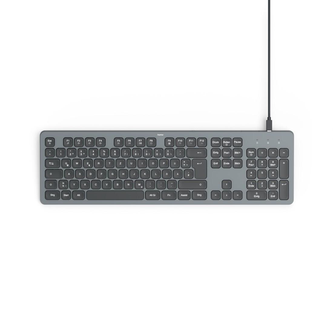 Hama CK-400 Tastatur USB beleuchtet kabelgebunden QWERTZ Image