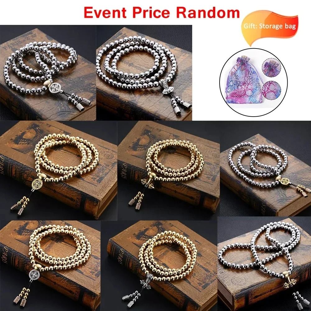 Tactical Steel Buddha Beads Wearable Defense Chain Necklace High Yield EDC Protection Hub 118 8 Mm Steel O 1