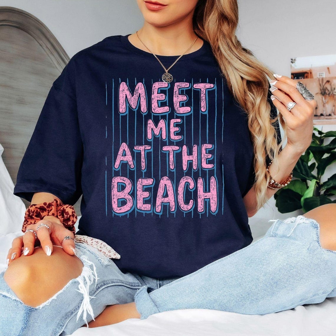 Summer Vacation Shirt | Meet Me At The Beach Coastal Graphic Tee For Ocean Lovers mustard s sweatshirt