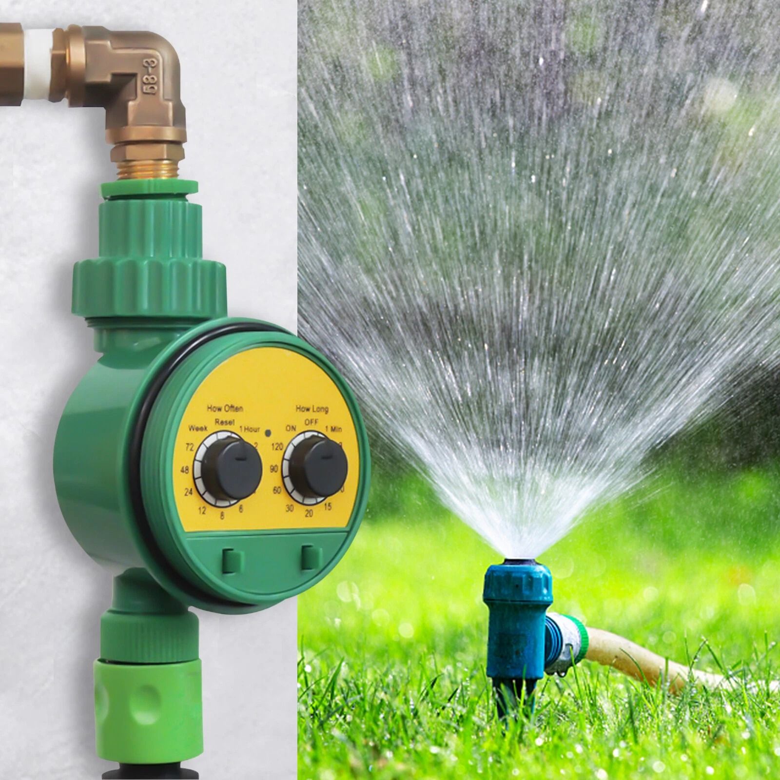 Automatic Garden Drip Irrigation Watering Timer System With Adjustable Scheduling Connector Automatic Garden Drip Irrigation Watering Timer System With Adjustable Scheduling Connector