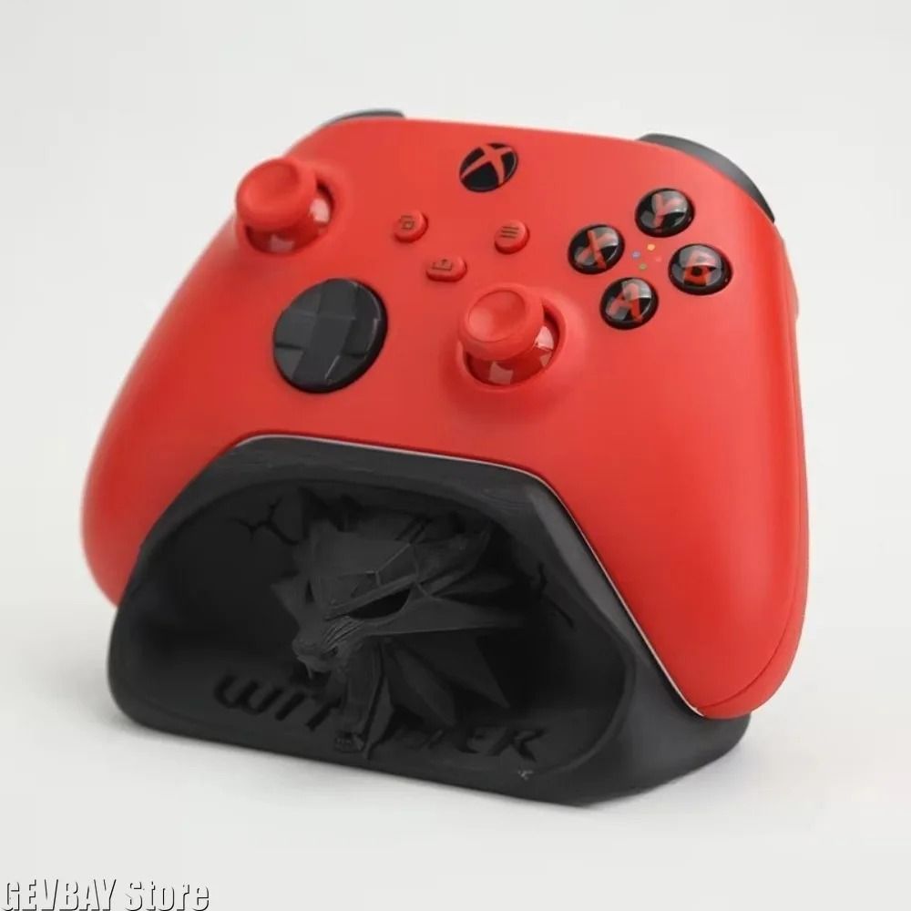 Wolf Head Xbox Controller Stand Gaming Desk Organizer Display Holder yellow