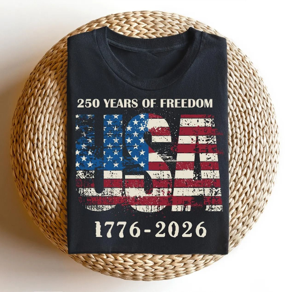 250 Years Of Freedom V Neck Shirt USA 250th Anniversary Patriotic Tee maroon xl t Shirt