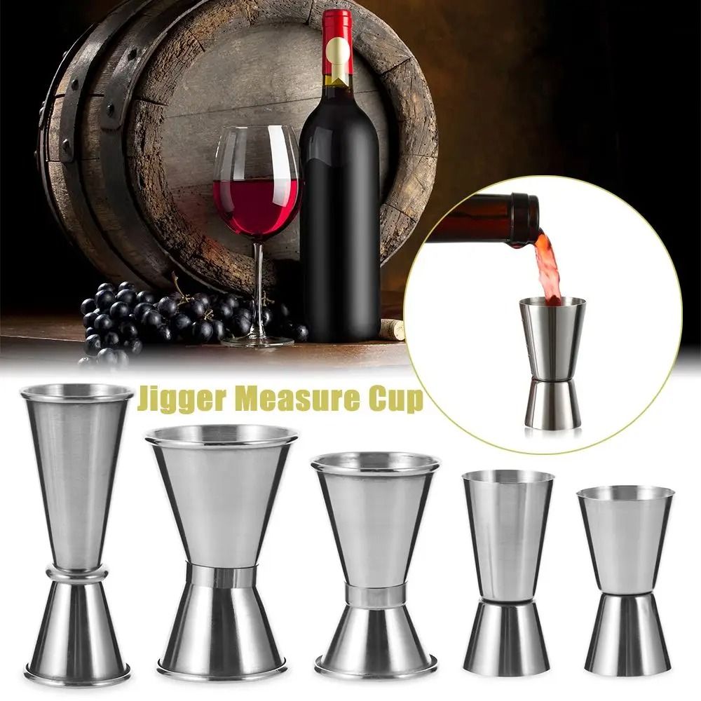 Stainless Steel Dual Shot Jigger | Professional High Fidelity Cocktail & Spirit Measure Gallery type 1 30ml 50ml