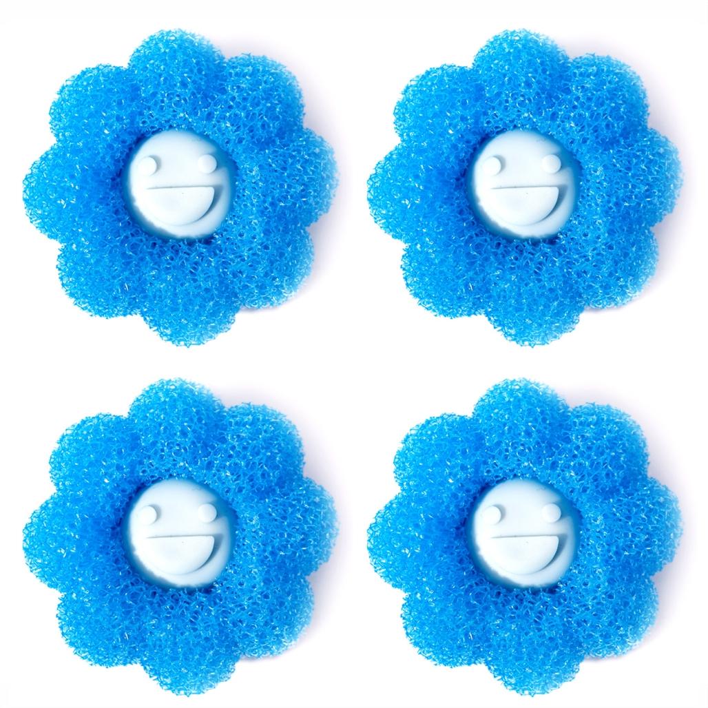 Anti Tangle Laundry Balls For Washing Machine Hair & Lint Removal Cleaning Balls blue