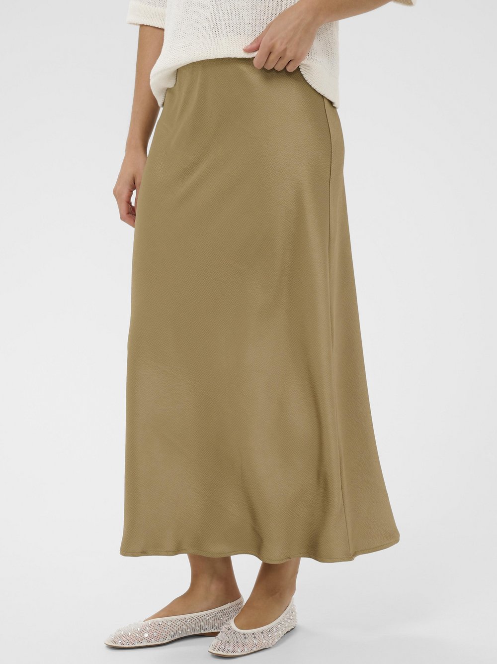 Kaffe Freizeitrock KALOTTE Elastische Taille Damen camel, 42