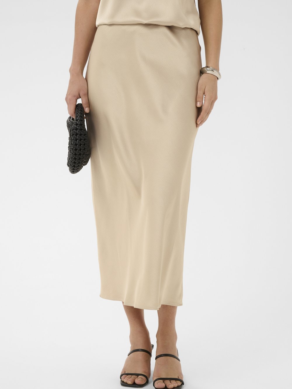 Kaffe Freizeitrock KALOTTE Elastische Taille Damen beige, 44