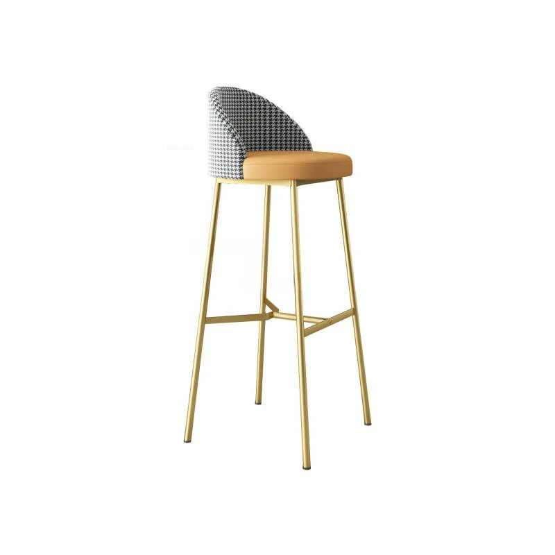 Weiche Rückenlehne Home Barhocker Küchenmöbel Europäische Luxus Designer Barstühle Modern