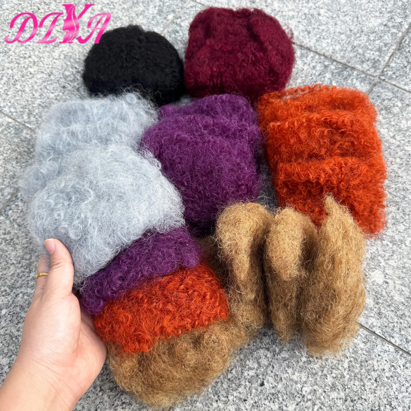 35 g/Packung, 100 % Echthaar, Flechthaar, gefärbt, Afro-Kinky-Menschenhaar zum Flechten, Extensions, natürliches Haar für Locs-Zöpfe Image