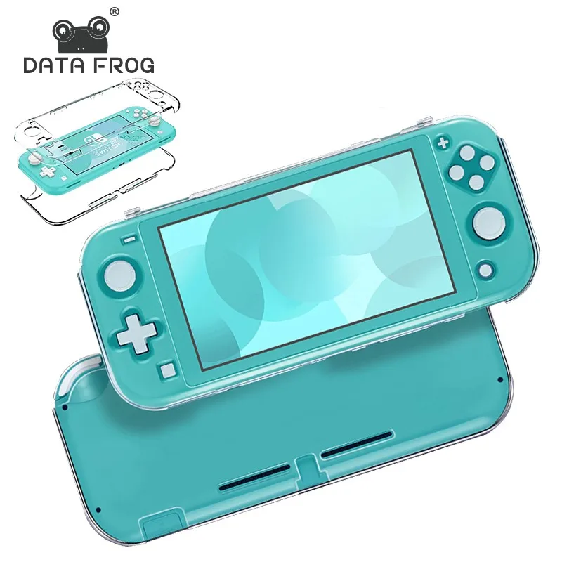DATA FROG Schutzhülle für kompatible Switch Lite-Spielkonsole, transparente PC-Kristallschale für Switch Lite Image