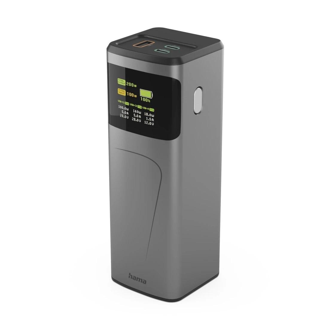 Hama Power Pack High Power 200W 24000mAh 2xUSB-C USB-A Image