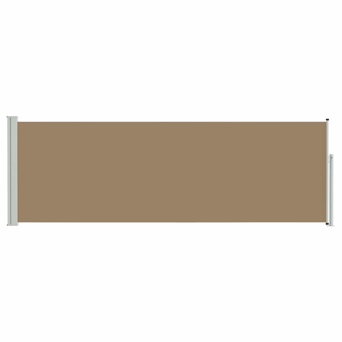 vidaXL Ausziehbares Seitenmarkise Taupe 500 x 100 cm Polyester Image