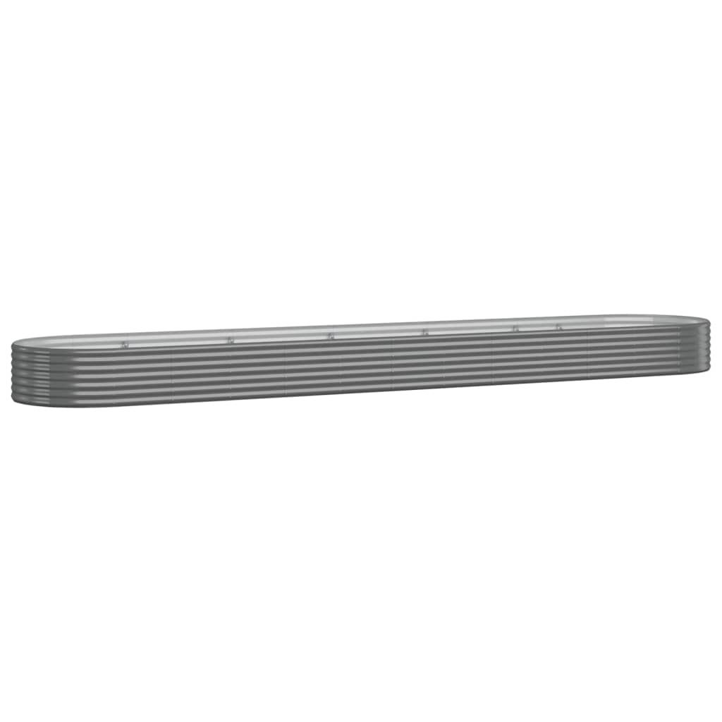 vidaXL Hochbeet Verzinkter Stahl 507x100x36 cm Grau Image