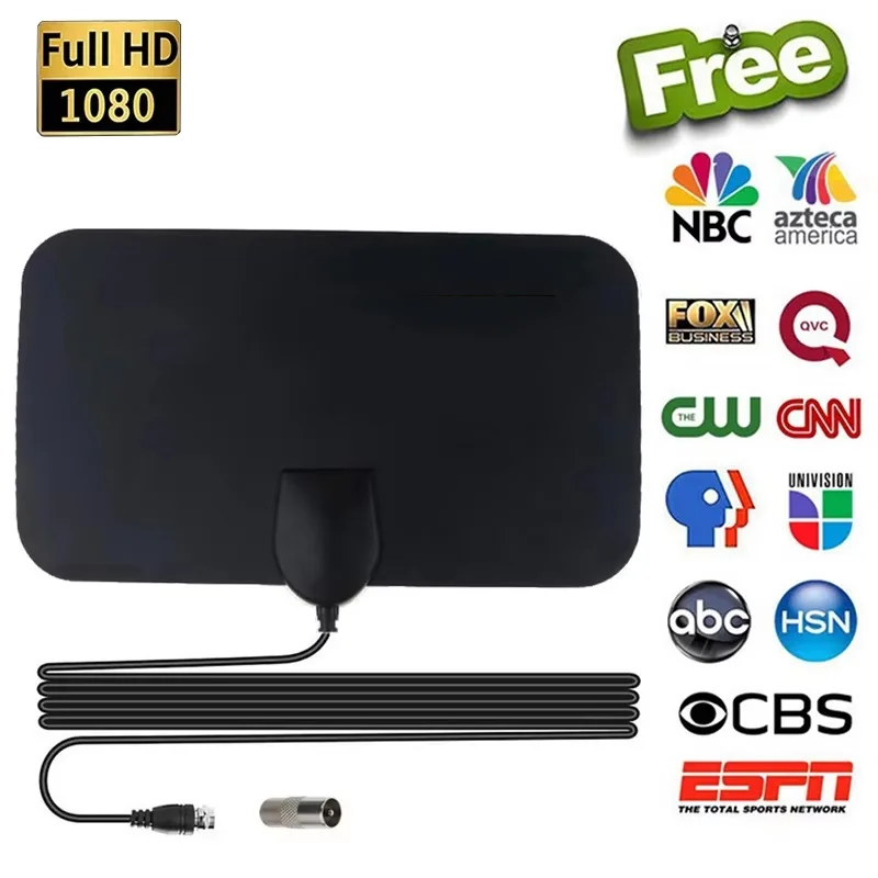 Tragbare Indoor-Digital-4K-TV-Antenne für Digital-TV 1080P HD-Verstärker für Wohnmobil, Outdoor-Autoantenne, Indoor-Smart-TV-Signalempfänger Image