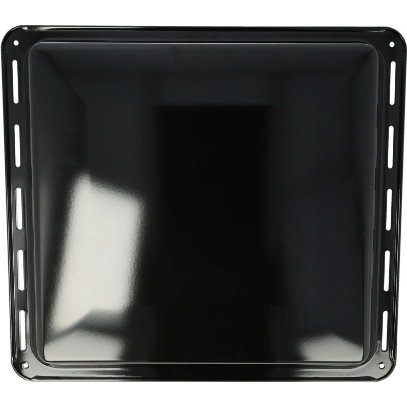 Teglia Compatibile Con Zanker Serie Kouxxxxxx Forno - 42,2 X 37,6 X 4 Cm, Antiaderente, Smaltata Nero - Vhbw