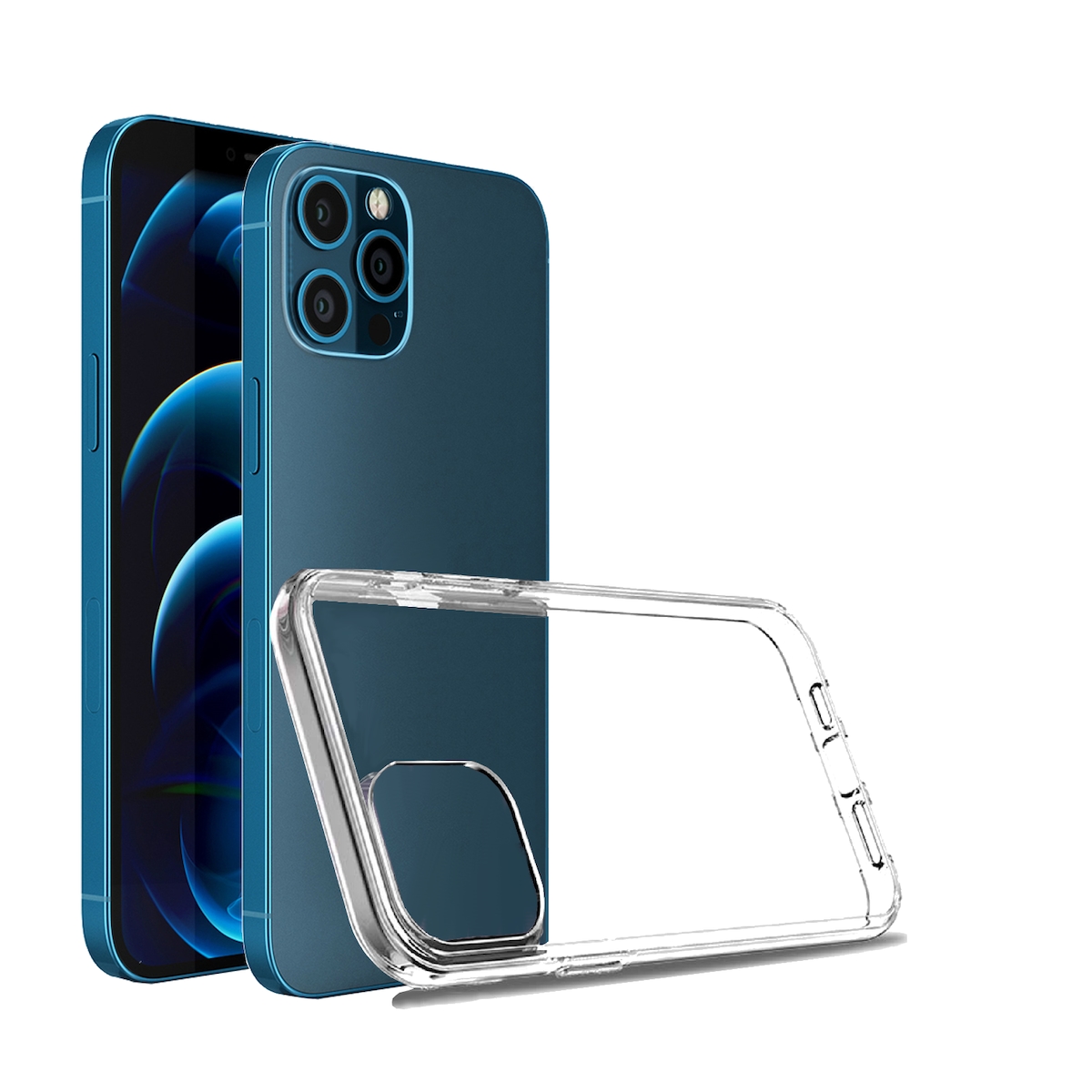 MobileKing Transparente Handyhülle für iPhone 12 Mini - Backcover, TPU, Stoßdämpfend - MBK111