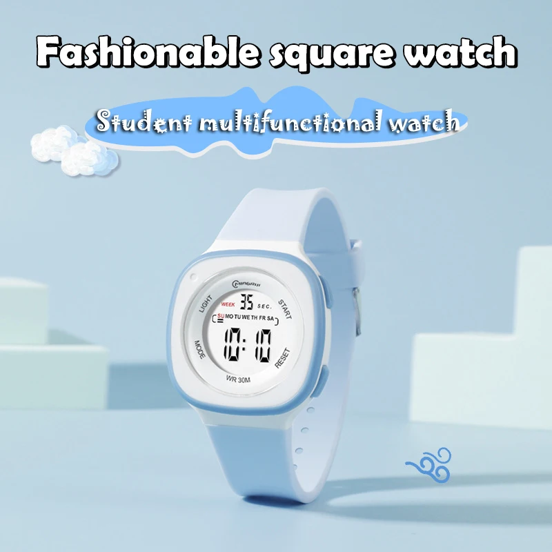 UTHAI CE151 Student Kinderuhr Nachtlicht Elektronische Uhr Multifunktionale wasserdichte LED Wecker Timer Uhr