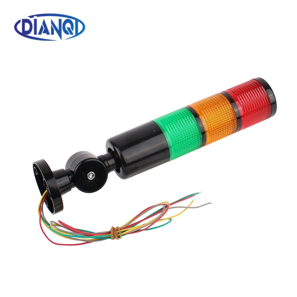 3 Schichten 12 V 24 V 110 V 220 V Rot Grün Gelb Industrieturm Signalwarnleuchte H50 Kontrollleuchte Dauerlicht