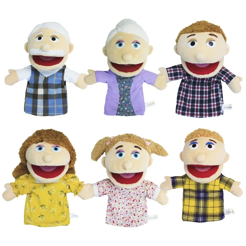 Familie Weiche Stofftier Puppe Papa Mama Bruder Schwester Cosplay Plüsch Puppe Pädagogisches Baby Spielzeug Kawaii Hand Finger Puppe