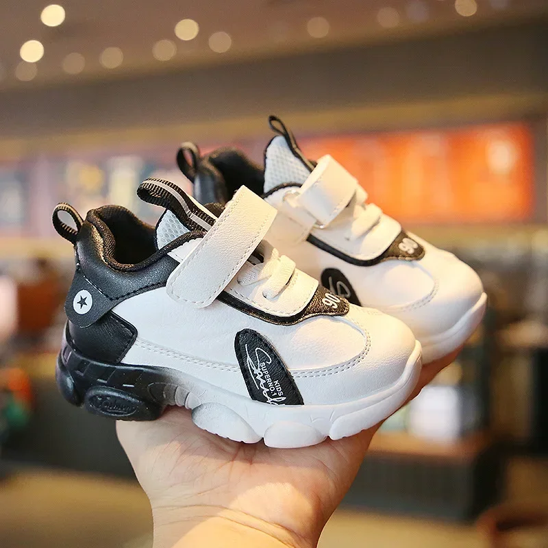 Größe 20-31 Kinder verschleißfeste lässige Sportschuhe Baby Anti-Rutsch-Kleinkindschuhe Mädchen Jungen Kinder Laufschuhe mit weichem Boden