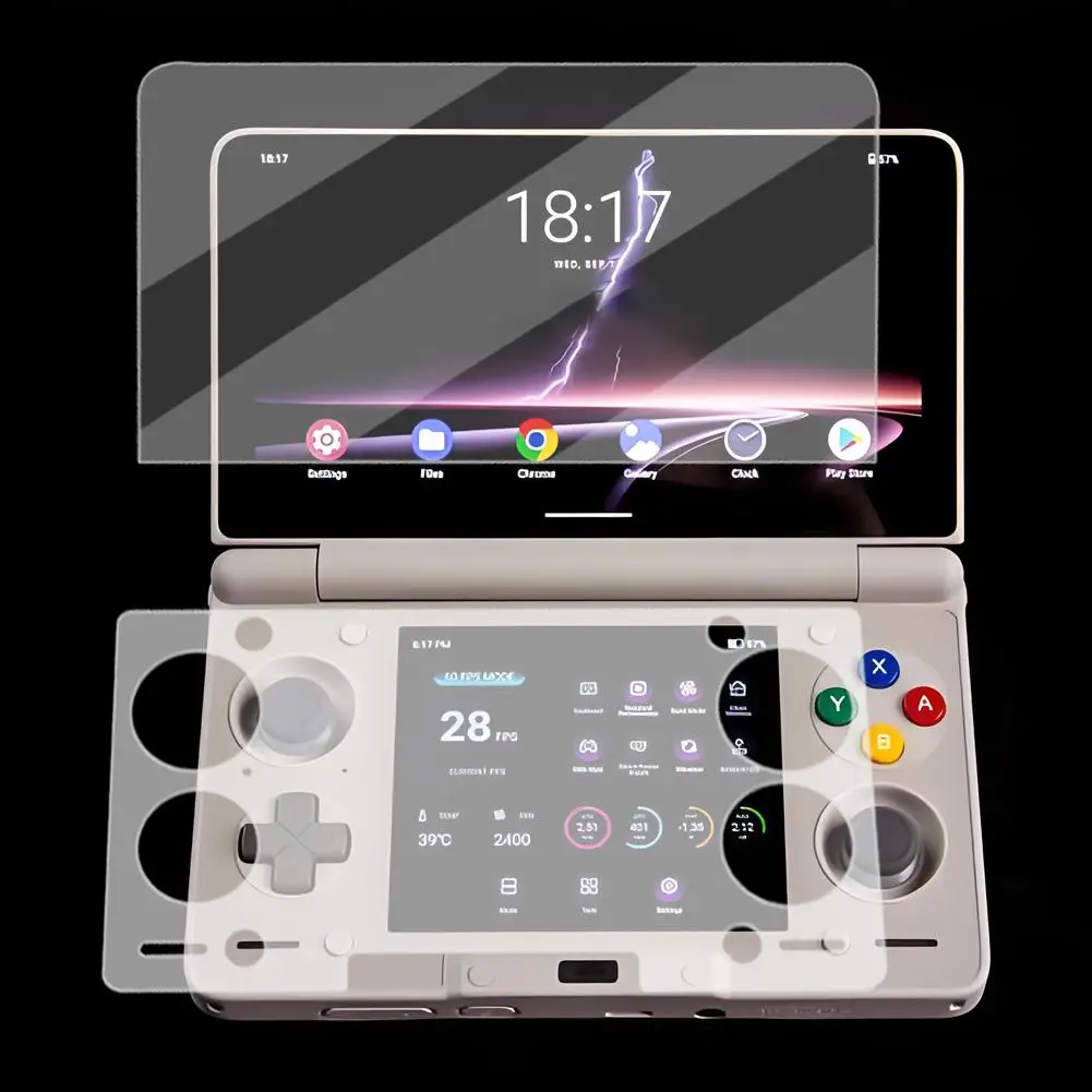 Per AYN THOR Proteggi schermo in vetro temperato Pellicola antigraffio Doppio schermo in vetro HD Proteggi schermo Accessori di gioco