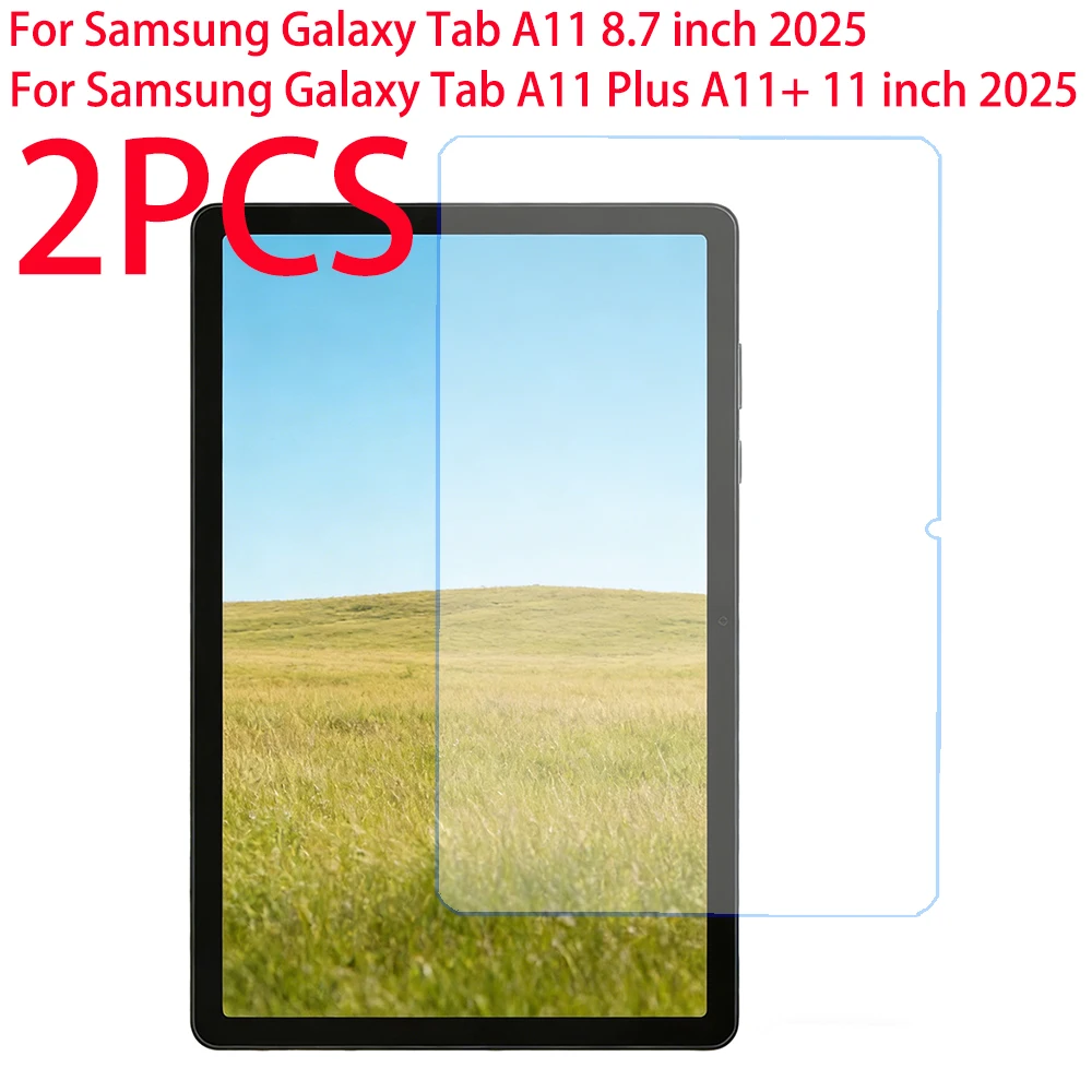 2 pezzi per Samsung Galaxy Tab A11 Plus A11+ Protezione per schermo in vetro temperato 9H su Galaxy Tab A11 Pellicola protettiva da 8,7 pollici 2025