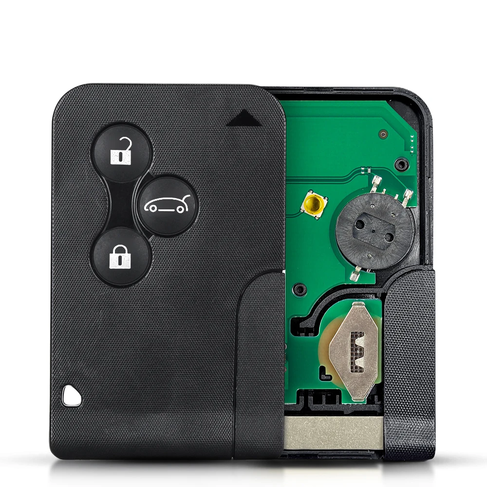 KEYYOU Chiave Smart Card a 3 pulsanti 434Mhz ID46 PCF7947 Chip per Renault Clio Logan Megane 2 3 Scenic Chiave a distanza per auto PCB Chiave della carta